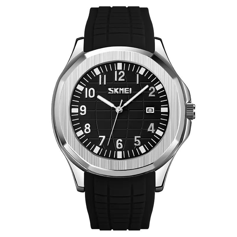Skmei 9286 OEM Men Sport Chronograph Waterproof Clock Men Watches Quartz rubber sport wrist watch