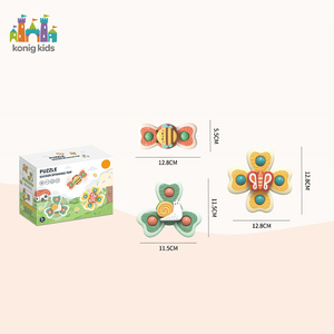 Konig Kids Ensemble de 3 jouets de <span class=keywords><strong>bain</strong></span> <span class=keywords><strong>pour</strong></span> nouveau-nés, jouets rotatifs à ventouse, jouets à presser, en plastique sûr et coloré, <span class=keywords><strong>pour</strong></span> les bébés de 0 à 24 <span class=keywords><strong>mois</strong></span> - Product Image 2