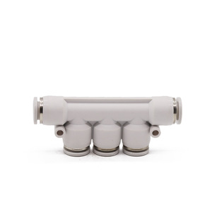 Conector Neumático de Plástico Blanco Premium, Conexión Rápida para Bombas de Aire, Mangueras y Compresores de Aire (PK-08 PK-10) - Product Image 1