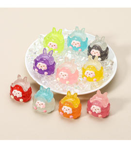 Luminous Hat KK Cute Cartoon Cream <b>Glue</b> Mobile Phone Case <b>Material</b> DIY Accessories Acrylic Charm Color Cute Small Accessories - Product Image 5