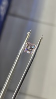 Diamant de laboratoire Starsgem 3 carats, taille Asscher, couleur Fancy Light, pour sertissage de bague