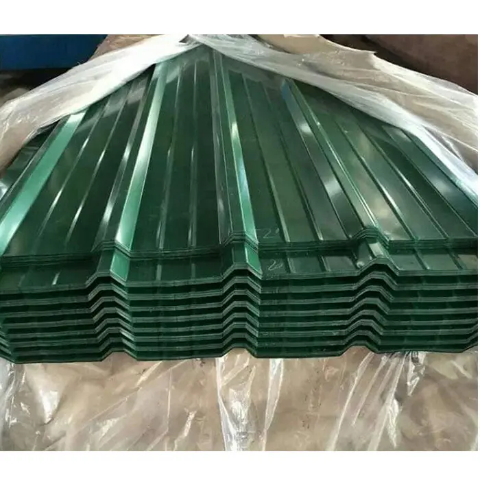 Tôle d'acier prépeinte PPGI Ral 9012 enduite de couleur Tôle de toiture en métal ondulée galvanisée