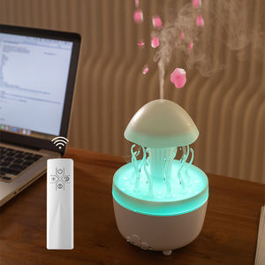 Nouveau diffuseur d'aromathérapie goutte de pluie innovant algues virtuelles capacité 300ML 7 LED couleurs changeantes humidificateur de nuage de brume - Product Image 3