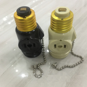 Convertidor de Portalámparas con Interruptor de Cremallera, Calibre Estadounidense E26, Divisor de Portalámparas B22 <span class=keywords><strong>E27</strong></span>, Convertidor de Portalámparas <span class=keywords><strong>LED</strong></span>, Convertidor de Bombillas <span class=keywords><strong>LED</strong></span> - Product Image 3