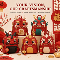Sac à dos en peluche Dragon porte-bonheur du Nouvel An personnalisé, sac à dos en peluche doux, sac à jouets en peluche, cadeau de vacances, OEM ODM