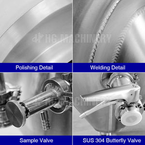 500L Stainless Steel Beer Brewing Fermenter Pressure Machine Tank - Product Image 5