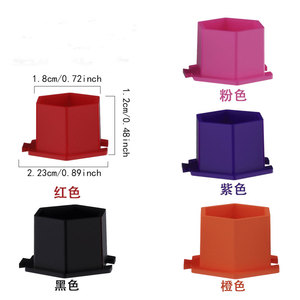 ถ้วยใส่หมึกสักซิลิโคนแบบใช้แล้วทิ้ง 200 ชิ้น อุปกรณ์เสริมสำหรับใส่สีแต่งหน้าถาวร - Product Image 4