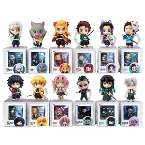 Action Figure Articolate <span class=keywords><strong>Demon</strong></span> <span class=keywords><strong>Slayer</strong></span> Serie Completa Q-Version KO da 10CM, Modellino da Collezione, Ornamento da Scrivania, Giocattolo Trendy in PVC per Ragazzi, Regalo Divertente - Product Image 1