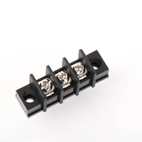 Série de barrière Standard à courant élevé 2 broches PH10.0mm bornier noir PA66 300V 10A soudage de perçage d'oreille enfichable