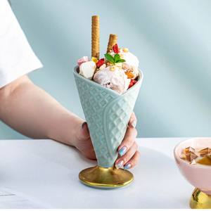 Tazón de Cerámica para Helado, Jarra para Sirope y Yogur, Taza de Cerámica para Helado, Venta al por Mayor para Restaurantes, Cafeterías y Tiendas - Product Image 3