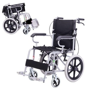 Foldable Lightweight Manual Wheelchair Solid Tire Portable For Elderly And Children - Product Image 1