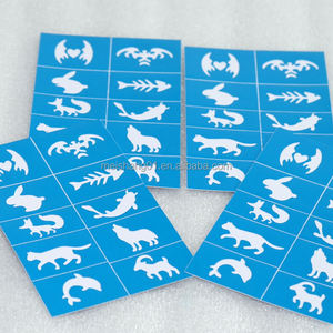 메이샹 도매 수성 임시 바디 아트 타투 스텐실 페이스 페인팅 키트 용품 - Product Image 1