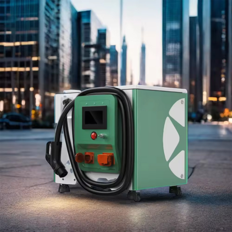 portable mobile ev dc fast charger station ccs2