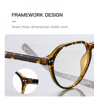 Lunettes optiques rondes unisexes de haute qualité cadre Design élégant Offre Spéciale d'approvisionnement direct d'usine