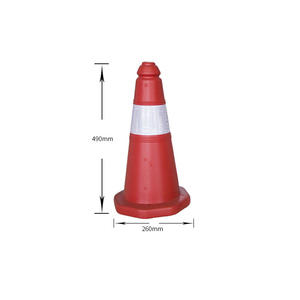 Özelleştirilmiş ucuz PE kaldırma halkası işareti varil anti-çarpışma reklam yansıtıcı trafik konisi - Product Image 6