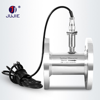 Medidor de Flujo de Turbina Pulse 4-20mA RS485 de Acero Inoxidable, Sensor de Flujo de Líquido