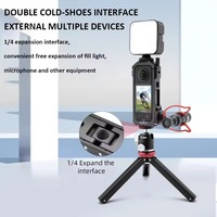 Étui de protection en métal pour Insta360 X3 Frame Rig avec support de chaussure froide pour accessoires de caméra d'action Insta 360 X3