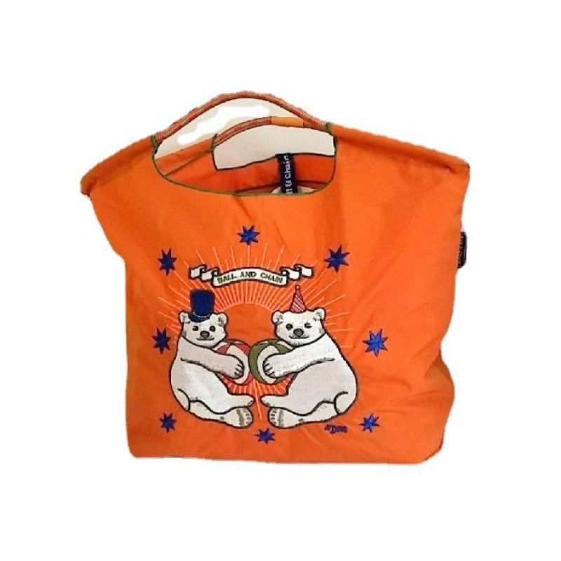 Oso de peluche naranja, talla L (correas no incluidas)