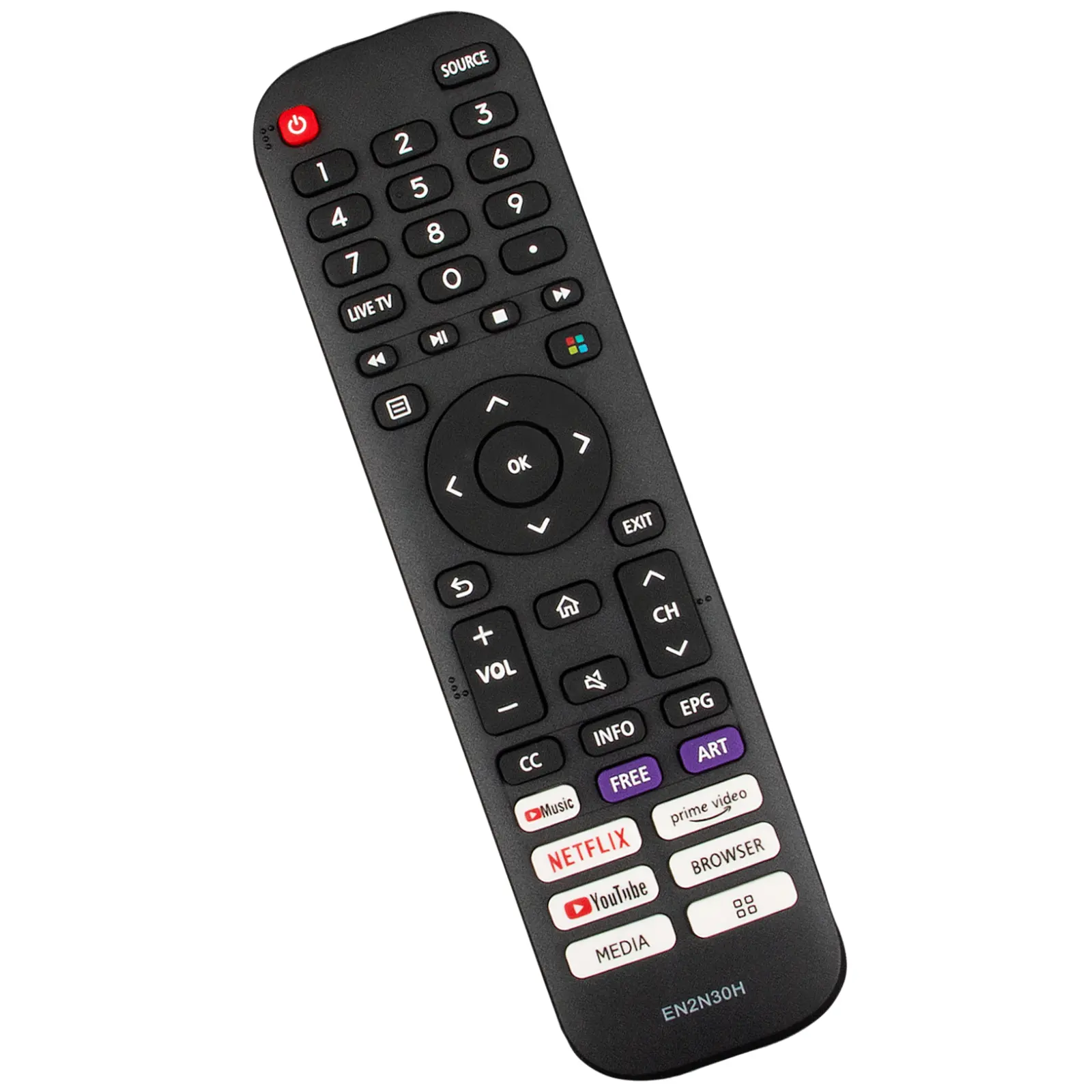 TV remote control EN2N30H cocok untuk Hisense TV 4K 65A60GMV TV MV