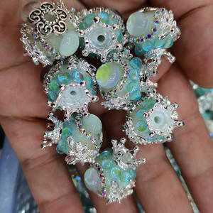 Cuentas de Lucite Hechas a Mano con Forma de Ojo de Gato, Corona DIY, Colgante de Muchos Colores, Accesorio para Encordar - Product Image 2