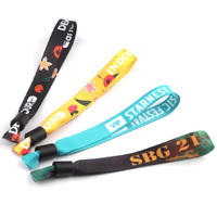 Bracelets personnalisés en polyester par sublimation, bracelets-tickets, bracelets en tissu personnalisés pour festivals et événements