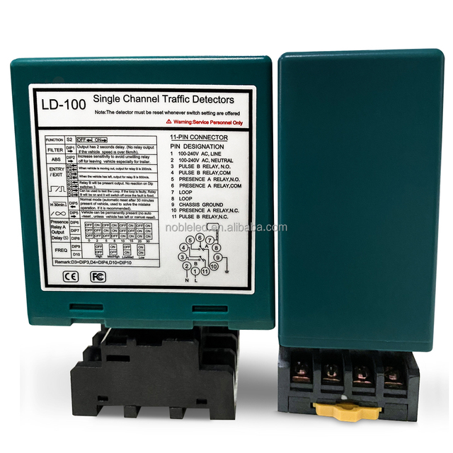 NOBLE Single Channel Parking Lot Loop Detector With 12-24VADC NBLD-102 Barrier Gate Loop Sensor