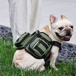 2026 New Dog <b>Backpack</b> Harness No Pull Adjustable Pet Vest Harness With Treat Pouch For Small Medium Large Dogs - Product Image 1