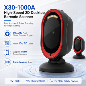 Escáner de Códigos de Barras 2D de Escritorio, Lector de Códigos QR con Detección Automática, USB Plug and Play para Puntos de Venta, Supermercados - Product Image 2
