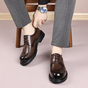 Vestido de estilo Oxford para hombre, zapatos de boda de charol de piel sintética de negocios, zapatos formales clásicos con cordones para hombre - Product Image 6