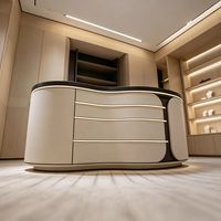 Vitrine de présentation pour bijoux et cosmétiques avec éclairage LED, design durable et écologique pour les magasins de détail - Taille et finition personnalisables