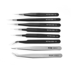 Vetus Anti-static Stainless Steel Tweezers ESD-10 To ESD-15 TS-14 TS-16 Jewelry <b>Tools</b> For DIY Rhinestone Bead Processing - Product Image 1