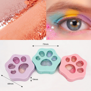 CC30570อายแชโดว์วีแกนสำหรับเด็กน่ารักรูปอุ้งเท้าแมวกันน้ำแวววาวผิวสีเมทัลลิกเรืองแสงสำหรับผิวคล้ำ - Product Image 3