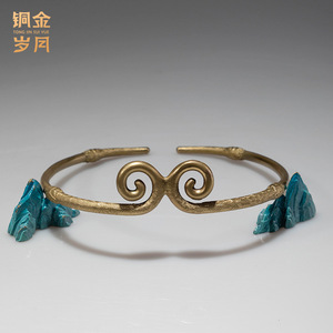 <b>Copper</b> Art Workshop Brass Tightening Hoop Headband Handmade U Shape Ornament For Gift - Product Image 1
