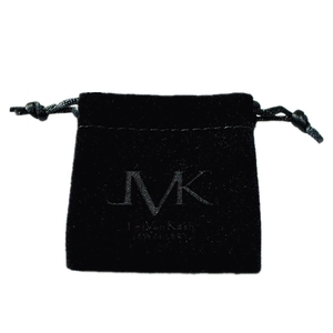 Romántico suave negro hecho a mano logotipo personalizado cordón flor forma Pandor bolsa de terciopelo para joyería - Product Image 6