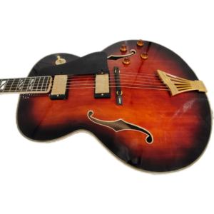 <span class=keywords><strong>Chitarra</strong></span> Elettrica Jazz Archtop Hollow Body da 18 Pollici Yunzhi Realizzata Interamente a Mano Marchio di Liuteria - Product Image 4