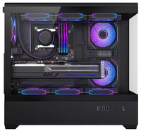 Boîtier PC personnalisé OEM avec verre trempé, tour complète E-ATX/ATX/MicroATX/ITX, ventilateur de refroidissement ARBG, boîtier d'ordinateur pour jeux, cabinet PC