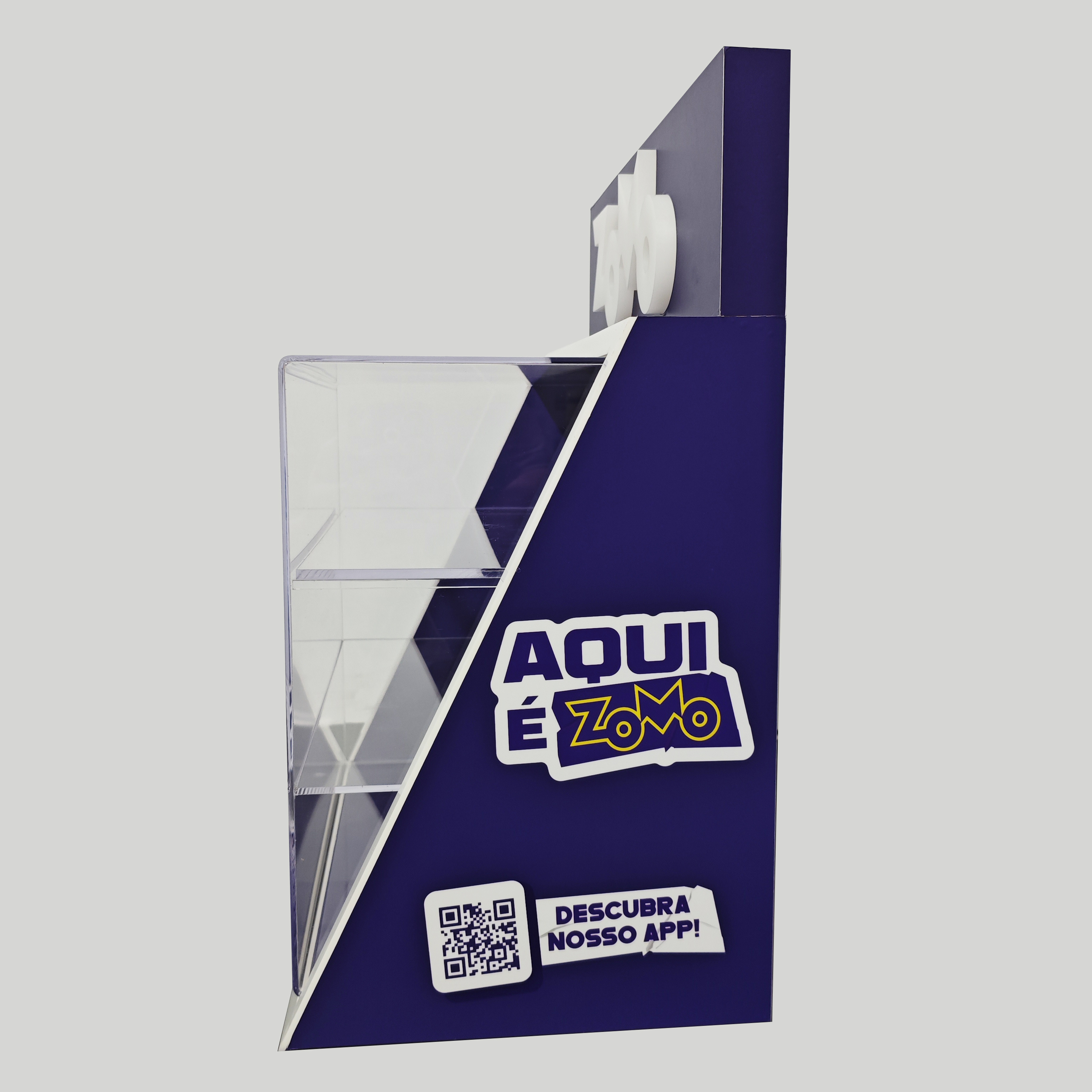 Custom Designed Morden Acrylic LED Display Rack with Illuminable Counter-Top Stand for Retail Stores — view 4
