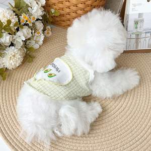 เสื้อซัมเมอร์คูลสำหรับสัตว์เลี้ยง - ผ้าวาฟเฟิลระบายอากาศพร้อมลายปักผลไม้สำหรับ<span class=keywords><strong>ลูก</strong></span>สุนัขและ<span class=keywords><strong>ลูก</strong></span>แมว - Product Image 4