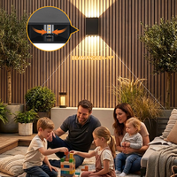 Lampes murales extérieures de luxe à montage en surface, IP65, 4W, en PC, pour allées et meubles, très vendues