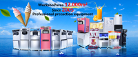 Vente directe d'usine Machine à fabriquer des glaces professionnelle 3 saveurs Machine à glaces molles