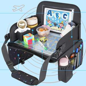 Échantillon gratuit au meilleur prix plateau de siège de voiture pour enfants en bas âge sangle d'épaule table de siège de voiture plateau de voyage pour enfants plateaux de siège pour enfants noir - Product Image 3