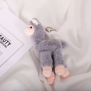 Alpaca động vật búp bê sang trọng Móc chìa khóa dễ thương nhỏ llama sang trọng túi quyến rũ Đồ chơi nhồi bông Kawaii <span class=keywords><strong>Mini</strong></span> llama Thú nhồi bông móc chìa khóa - Product Image 5
