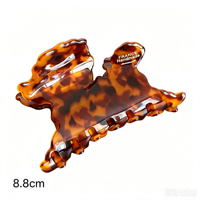 Pinza para el pelo de acetato con diseño de cachorro 3D, de lujo y versátil, tipo tiburón, exquisita, para cola de caballo alta y peinados recogidos, accesorio para el pelo para mujer