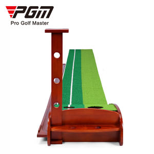 PGM 3M/3.5M गोल्फ डाल चटाई डालने ट्रेनर्स स्वत: वापसी रेल के साथ देवदार की लकड़ी और कृत्रिम मैदान - Product Image 2