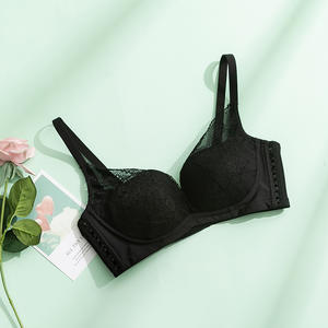 Soutien-gorge en soie Tange sans armatures, pour grandes poitrines, lingerie en soie de ver à soie, soutien-gorge fin en dentelle, soutien-gorge compact - Product Image 4