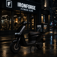 Boîte publicitaire LED P2 pour livraison, affichage LED mobile extérieur étanche pour la promotion de scooter de livraison de repas