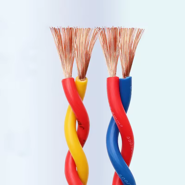 WDZN-RVS 2*1.5/2.5 Low-smoke Halogen-free Flame-retardant Fire-resistant Cable Specifically Designed for Fire Alarm Systems