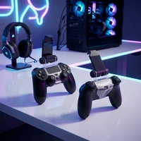 Support pour manette PS4 Slim & Pro et pince pour téléphone en ABS TP4-016B
