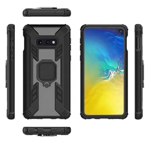 TPU del teléfono de la contraportada de la PC caso de 360 grados con imán anillo soporte para Samsung galaxy S10 lite - Product Image 6