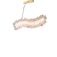 Lustre en cristal de luxe français, pendentif en forme de fleur, en aluminium, pour chambre à coucher, restaurant, mariage, banquet, décoration d'hôtel